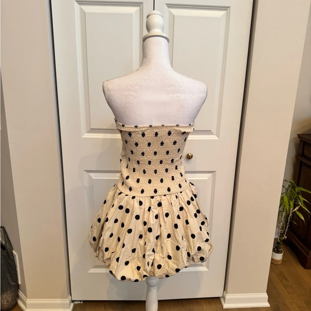NWT Sofie The Label - Strapless Polka Dot Bubble Skirt Dress (medium) - Picture 5 of 6